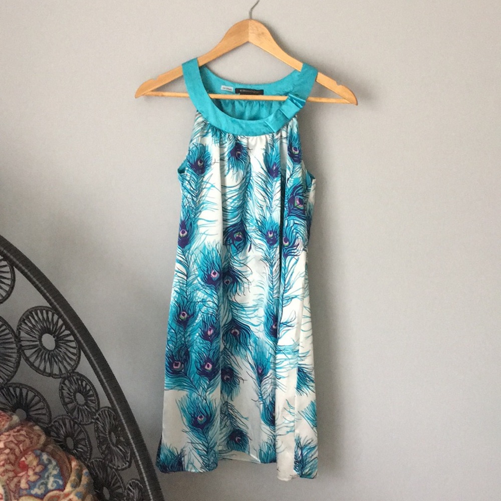 BCBGMAXAZRIA Peacock Dress